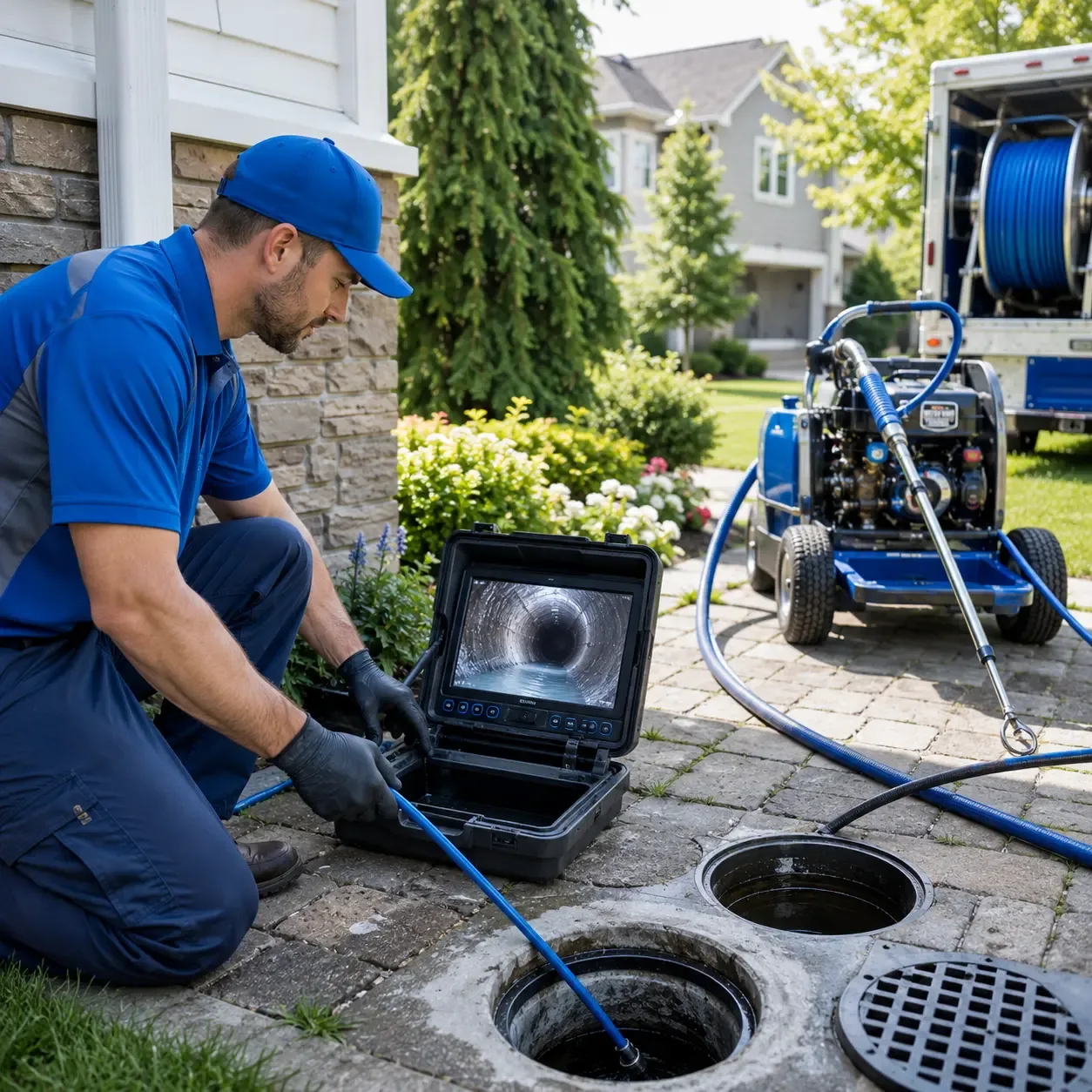 Outdoor drain cleaning professionals serving Amazonia, MO