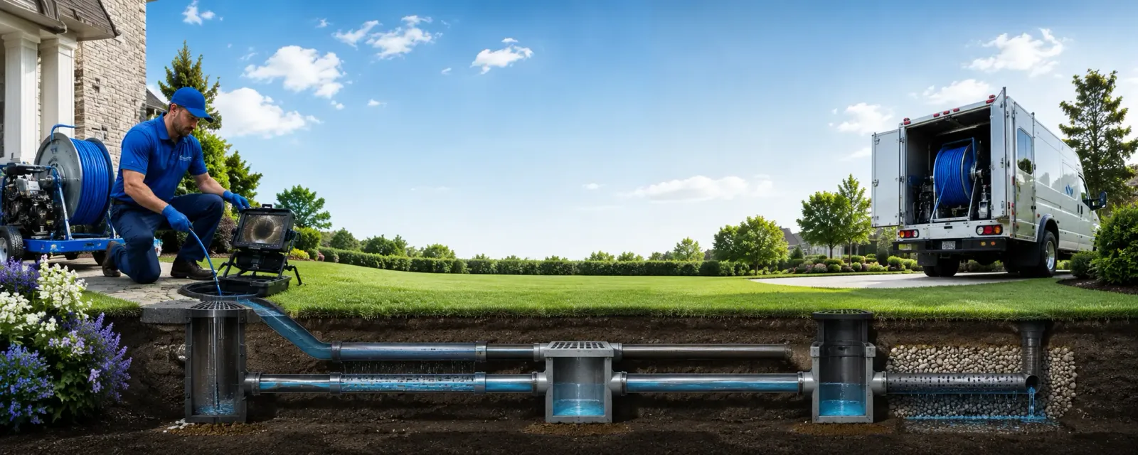 Outdoor drain cleaning information for Amazonia, MO